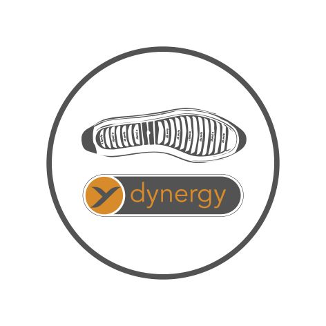 Логотип особой конструкции подошвы Ara dynergy