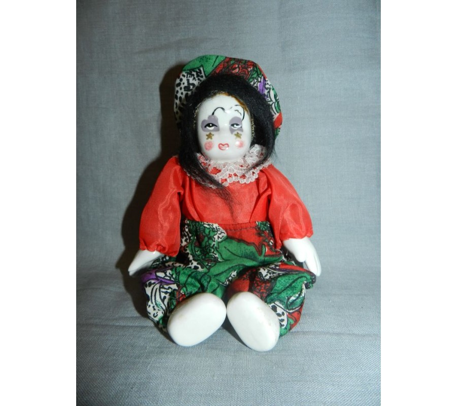 Кукла Клоун фарфор d113